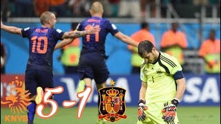 Netherlands vs Spain 51 All Goals And Highlights  FIFA World Cup 2014 [upl. by Watters]