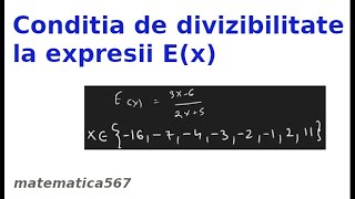 Conditia de divizibilitate la expresii [upl. by Dav]