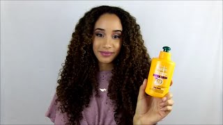 Review  NEW Garnier Curl Nourish Line  Shampoo amp Conditioner [upl. by Aniz]