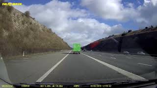 Ocado van nearly causes crash [upl. by Kcirdnek]