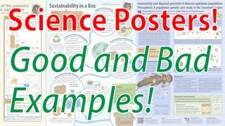 Scientific Poster Design  Good and Bad Examples Poster Tutorial Part 2 [upl. by Rahs]