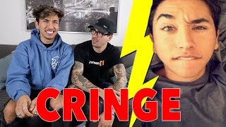 REACTING TO MY FIRST YOUTUBE VIDEO CRINGE WARNING [upl. by Mungo176]