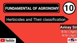 Herbicides and their classification [upl. by Nikolai]