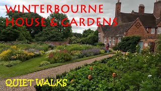 Winterbourne gardens and house Edgbaston Birmingham UK  Quiet Walks 16 [upl. by Jedediah]