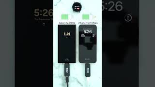 iPhone 16 pro max ⚡ vs Galaxy S24 Ultra Charging tests24ultra iphone16pro [upl. by Collis]