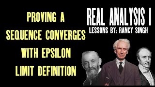 Proving Sequence Converges with Epsilon Limit Definition  NonConverging Sequences Real Analysis [upl. by Lewak]