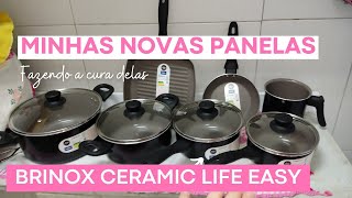 VLOGMAS 6 Panelas Brinox Ceramic Life Easy 7 peças como fazer a cura [upl. by Karas821]