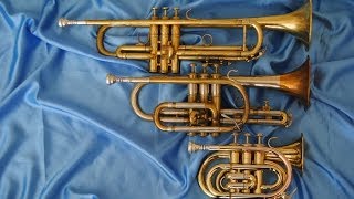 Comparison Pocket Trumpet Bb Trumpet and Cornet [upl. by Isewk]