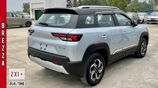 New Maruti Suzuki Brezza 2024 🔥 Brezza Zxi Plus DualTone  Top Model  Detailed Walkaround Review [upl. by Hall]