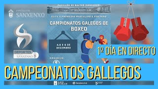 Campeonatos Gallegos PROMESAS y ÉLITES de boxeo 🥊 2021 EN VIVO boxeo [upl. by Desiri]