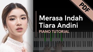 Tiara Andini  Merasa Indah Piano Tutorial  Not Angka [upl. by Orwin]