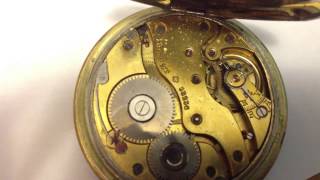 Brevet Antique 8 Day Pocket Watch Eight Days Swiss [upl. by Airpal]