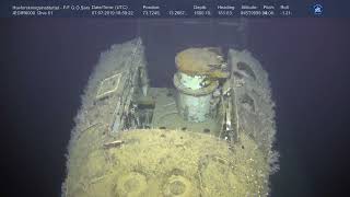 A remotely operated vehicle investigates the Komsomolets submarine in the Norwegian Sea [upl. by Deer]