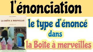 lénonciation dans la Boîte à merveilleslénoncé coupé et ancré1bacla situation dénonciation [upl. by Dunaville]