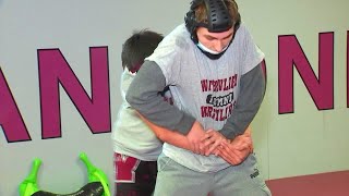 Watervliet wrestler relies on feel instead of sight to compete [upl. by Seavir899]