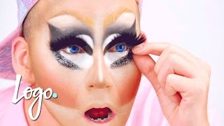 Drag Makeup Tutorial Trixie Mattels Legendary Makeup  RuPauls Drag Race  Logo [upl. by Sher199]