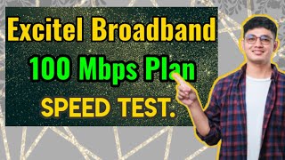 Excitel Broadband 100 mbps plan speed test  Excitel broadband  speed test excitel6711 [upl. by Lytsirhc609]