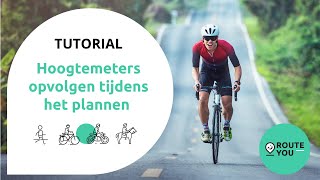 Hoogtemeters opvolgen in de routeplanner [upl. by Acila]