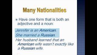 Articles Languages Countries amp Nationalities  Lesson 25 Part 1  English Grammar [upl. by Veator681]