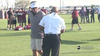 Steve Spurrier gets quotarrestedquot during South Carolina practice [upl. by Allemat]