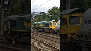 66566 departs Flitwick from Radlett Redland Roadstone to East Usk Yard Fhh 11924 [upl. by Erida]