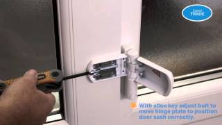 How to Adjust a hinge for a Dropped PVC Door [upl. by Seely]