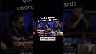 Quick bets on coordinated boards poker pokertips [upl. by Gayler]