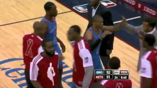 Russell Westbrooks Inhuman Gorilla Put Back Dunk on the Nets [upl. by Georges]