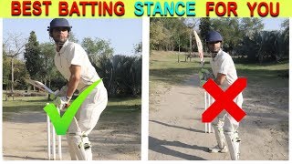 How to Take a Proper Batting Stance in Cricket  Cricket Tips For Beginners [upl. by Ocsinarf]