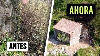 23 🏠 Terraza en CABAÑA de Piedra ABANDONADA Más de 150 años  Construyendo en el Paraíso [upl. by Daisi]