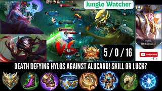 HYLOS BEST BUILD 2024 amp GAMEPLAY TUTORIAL  ZERO DEATH HYLOS VS ALUCARD SKILL OR JUST LUCKY [upl. by Atikram389]