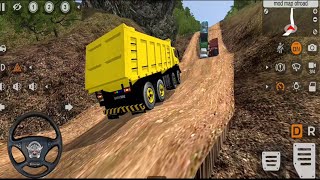 heavy dumper Truck off road challenges driving game play [upl. by Cyd630]