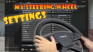 My Steering Wheel SETTINGS 2 in Euro Truck Simulator 2  MOZA TSW  best feedback and realism [upl. by Seigler702]