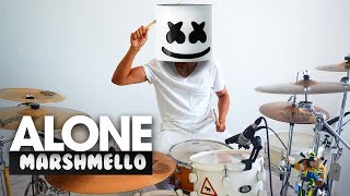 ALONE  Marshmello DRUM COVER [upl. by Ramak]