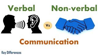 Verbal Vs Nonverbal Communication Difference between them with examples amp comparison chart [upl. by Tiat123]