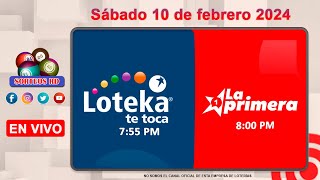 Loteka y la Primera en vivo 🎰 │Sábado 10 de febrero 2024– 755 PM [upl. by Edyaw]