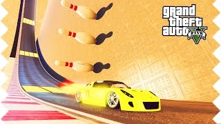 GTA 5 HEFTIGE RENNEN MIT RAKETENAUTO Cunning Stunts mit Rocket Voltic  WeissStream 50 [upl. by Nylloh593]