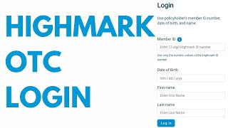 Highmark OTC Login Store Benefits Catalog ⏬👇 [upl. by Nagiem]