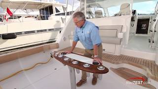 Hatteras GT45X Flybridge 2018 Features Video  By BoatTESTcom [upl. by Lilyan]