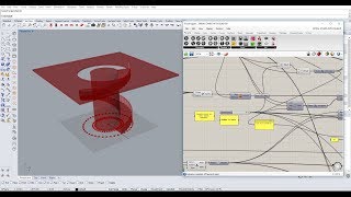 Grasshopper for Rhino 3D 3d Spiral staircase with grasshopper parametric script in Rhino [upl. by Neeoma]
