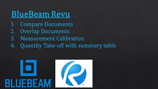 Bluebeam Tutorial Quantity Takeoff Drawing compare and overlay bluebeam quantitysurveyor bim [upl. by Ancelin]