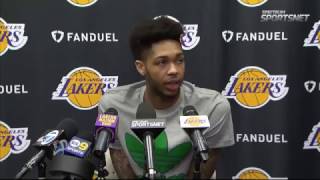 Lakers Exit Interviews 2017 Brandon Ingram [upl. by Sgninnej]