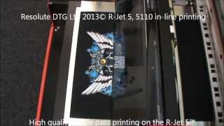 RJet 5 direct to garment printer from Resolute DTG [upl. by Aiuqat479]