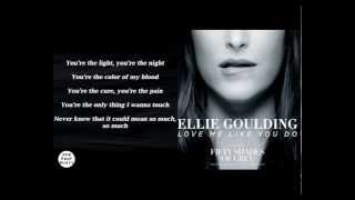 Love Me Like You Do Ellie Goulding Fifty Shades Of Grey Soundtrack Lyric Video 1 Hour Music Segm [upl. by Hodess492]