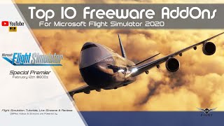 Top 10 Freeware Addons for Microsoft Flight Simulator 2020 [upl. by Dust]