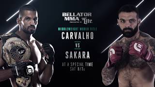 Bellator 190 Rafael Carvalho vs Alessio Sakara  SATURDAY DEC 9th [upl. by Preciosa]