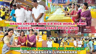 Grand Opened Now VR Rice World APMC Market wholesale Price  Best Discount All Rice 2024 at Kengeri [upl. by Otho]