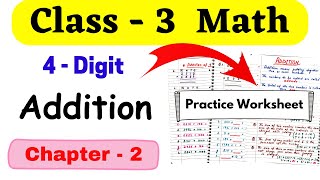 Class 3 Maths Addition  Class 3 Maths Worksheet Addition Worksheet for Grade 3  Class 3 Worksheet [upl. by Gefell504]