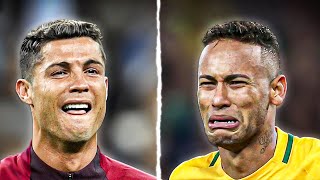 15 Times Footballers CRIED on the Pitch [upl. by Weinshienk]