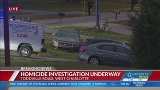 Police investigating west Charlotte homicide [upl. by Kerred]